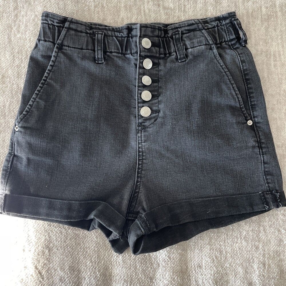 Blue Spice Women's Size 11 Black Denim Jean Shorts